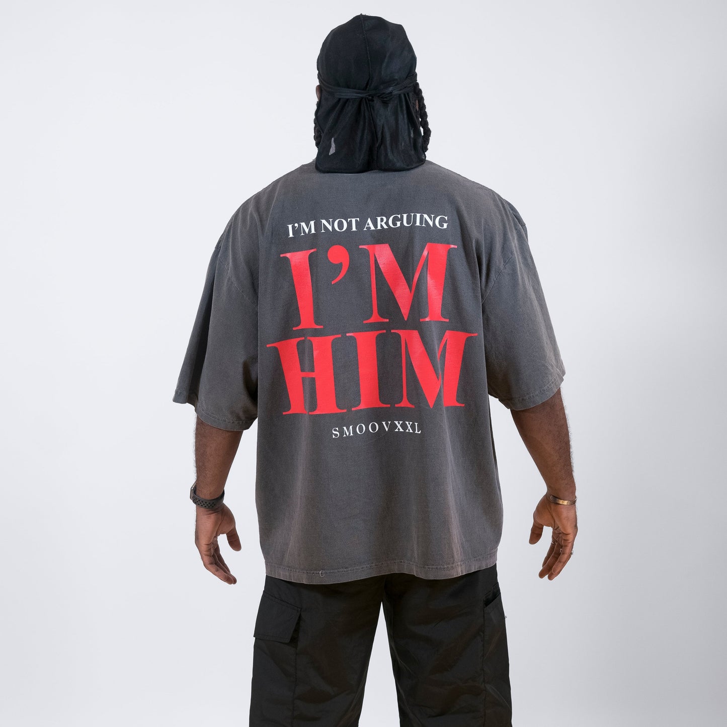 I’M NOT ARGUING - I'M HIM Premium Lux Tee (Charcoal Gray)