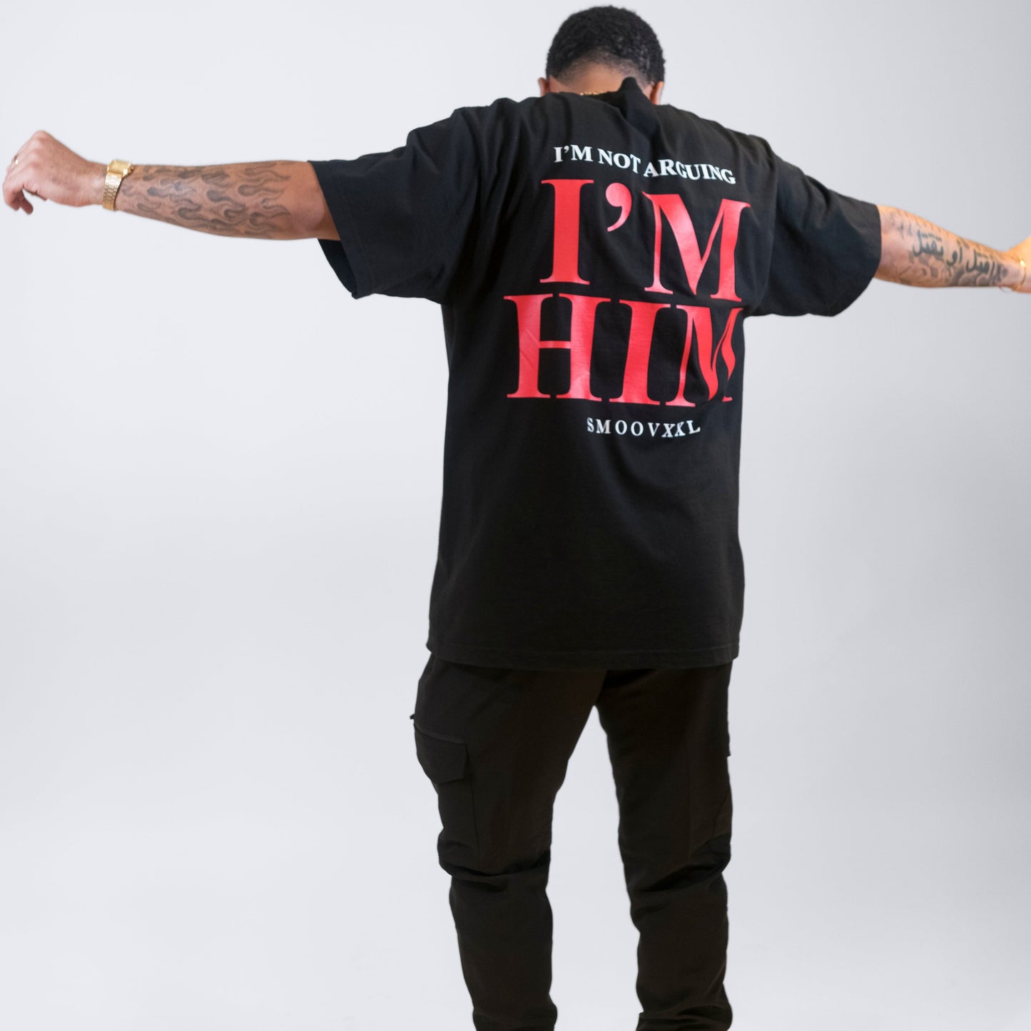 I’M NOT ARGUING - I'M HIM Premium Lux Tee (Black)