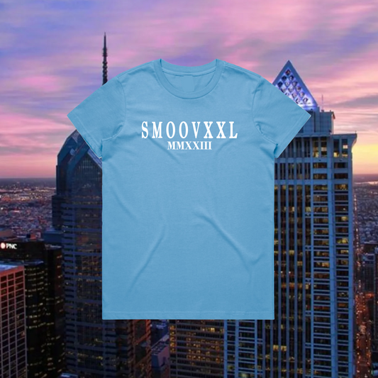 Women's SMOOVXXL Signature Tee (Baby Blue)