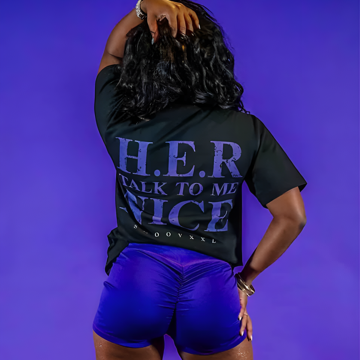 H.E.R TALK TO ME NICE - Premium Lux Tee