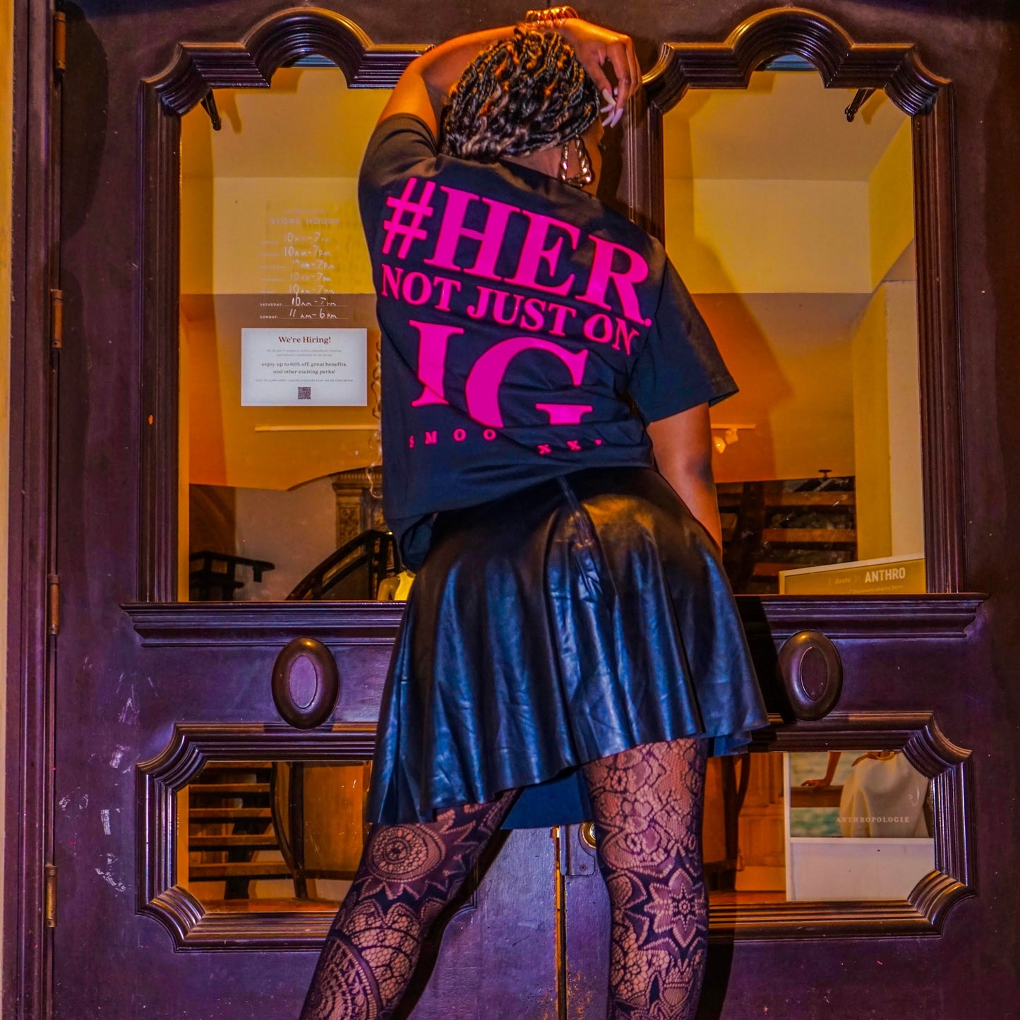 #HER. NOT JUST ON IG Premium Tee