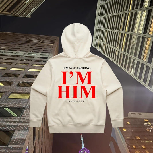 I’M NOT ARGUING - I'M HIM Premium Lux Hoodie (Tan)