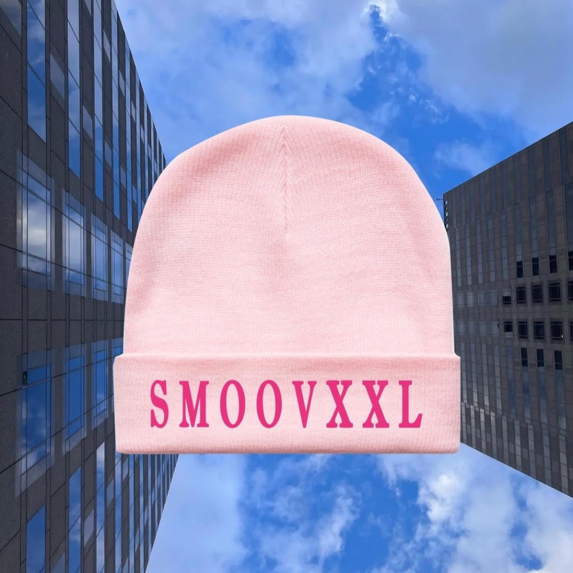 Signature SMOOVXXL Unisex Beanie Hat (Pink)