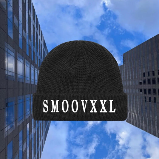 Signature SMOOVXXL Unisex Beanie Hat (Black)